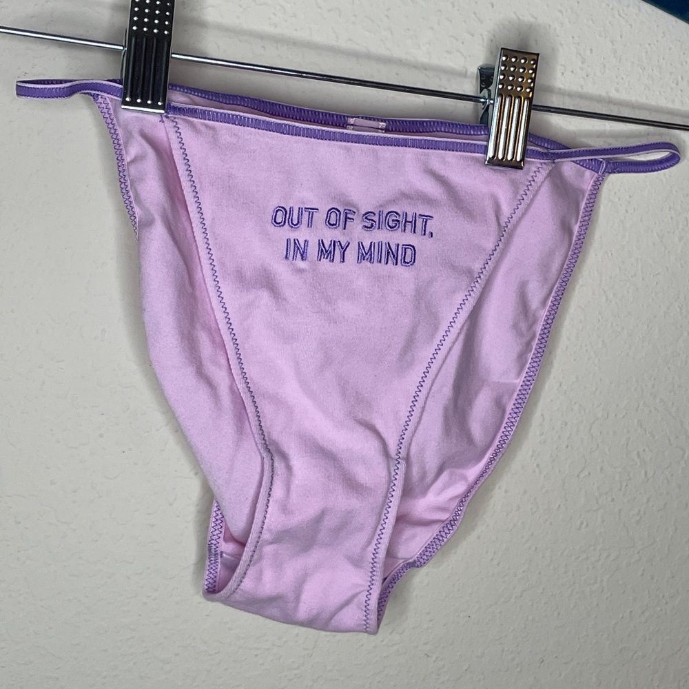 Nwot Skims Cotton Jersey Brief “Out Of Sight, Out Of Mind” Size S View 2